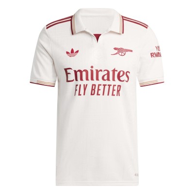футболна,фланелка,футболни,фланелки,английската,висша,лига,arsenal,adidas,arsenal,authentic,third,shirt,2025,2026,adults,white,red