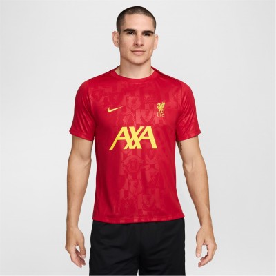 английската,висша,лига,liverpool,мъжки,тениски,облекла,с,футболна,тема,nike,liverpool,academy,pro,pre,match,shirt,2024,2025,adults,red