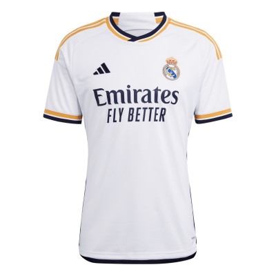 футболна,фланелка,футболни,фланелки,испания,ла,лига,real,madrid,разпродажба,adidas,adidas,real,madrid,home,shirt,2023,2024,adults,white,gold