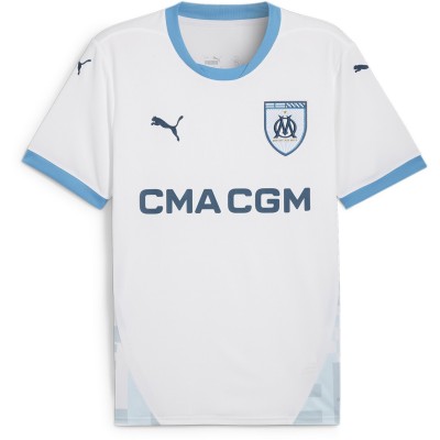 футболна,фланелка,футболни,фланелки,франция,лига,1,olympique,marseille,разпродажба,puma,puma,olympique,de,marseille,home,shirt,2024,2025,adults,white