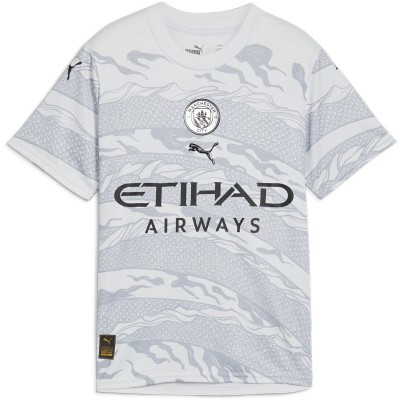футболни,фланелки,футбол,puma,manchester,city,fc,year,of,the,dragon,shirt,2023,2024,juniors,silver,mist
