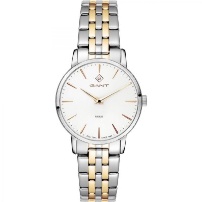 часовник,часовници,gant,gant,park,avenue,32,white,metal,bcg,watch,g127019,silver,white,two,tone,gold