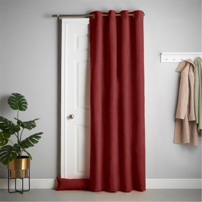 alan,symonds,velvet,chenille,ring,top,thermal,door,curtain,red