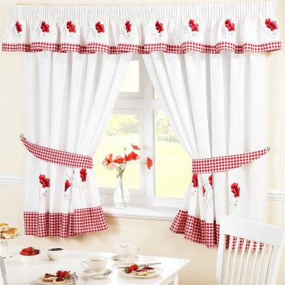alan,symonds,poppies,unlined,pencil,pleat,kitchen,curtains,and,red,white