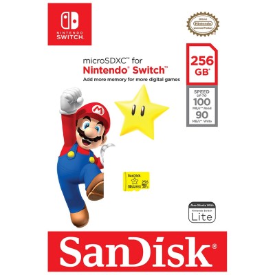 игри,и,технологии,sandisk,256gb,nintendo,switch,micro,sd,electronics