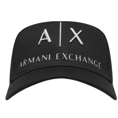 бейзболна,шапка,ръкавици,шапки,и,шалове,зимни,аксесоари,armani,exchange,corp,logo,baseball,cap,black,00121