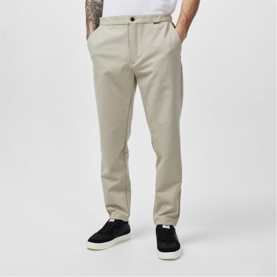 мъжки,панталони,тип,чино,calvin,klein,comfort,knit,tapered,trouser,stony,beige