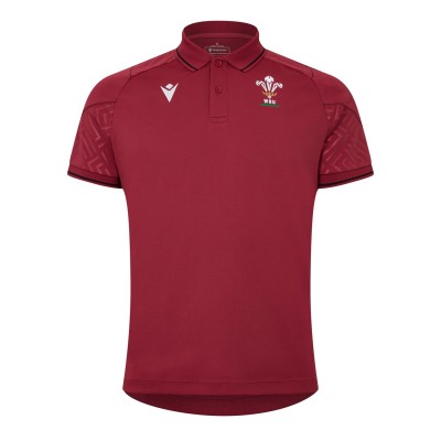 ръгби,облекла,wales,rugby,union,фланелки,macron,wales,rugby,travel,polo,2023,red