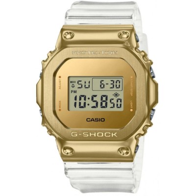 часовник,часовници,аксесоари,на,разпродажба,casio,casio,g,shock,skeleton,series,watch,gm,5600sg,9er,gold,and,white
