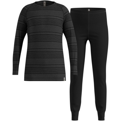 odlo,warm,set,juniors,black,grey
