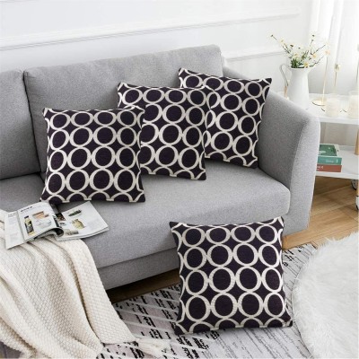 подаръци,и,играчки,alan,symonds,geometric,o,chenille,cushion,set,of,4,black