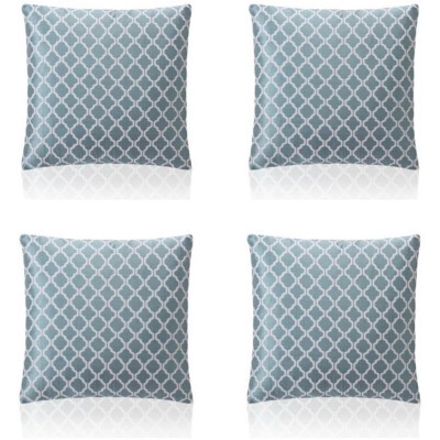 подаръци,и,играчки,alan,symonds,two,tone,geometric,jacquard,cushion,set,of,4,teal