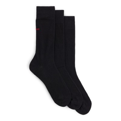 чорапи,hugo,3,pack,of,logo,detail,socks,black