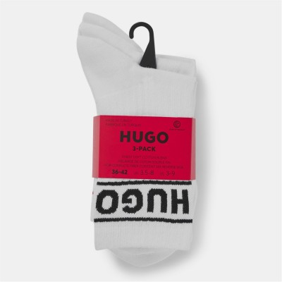 чорапи,чорапи,на,разпродажба,всички,чорапи,дамски,чорапи,hugo,women's,sporty,cotton,crew,socks,white