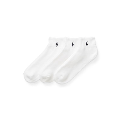 чорапи,мъжки,чорапи,polo,ralph,lauren,three,pack,sport,socks,white