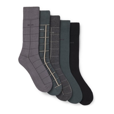 чорапи,мъжки,чорапи,boss,5,pack,socks,green,961