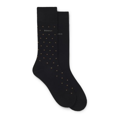 чорапи,мъжки,чорапи,boss,2,pack,logo,socks,black,001