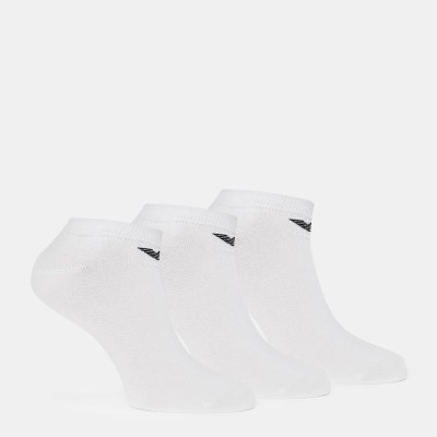 чорапи,emporio,armani,men,s,low,cut,breathable,trainer,socks,white,m0066