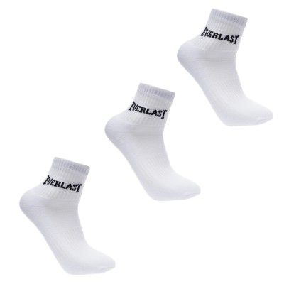 мъжки,чорапи,чорапи,за,училище,мъжки,чорапи,everlast,quarter,socks,3,pack,mens,white