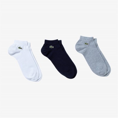 чорапи,мъжки,чорапи,lacoste,3,pack,trainer,socks,blk,wht,gry