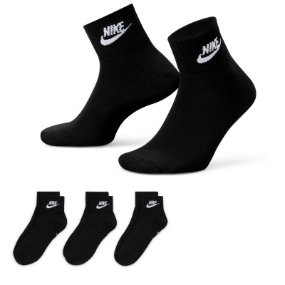 чорапи,чорапи,за,училище,дамски,чорапи,мъжки,чорапи,nike,everyday,essential,ankle,socks,(3,pairs),black,white