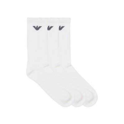 чорапи,мъжки,чорапи,emporio,armani,men's,crew,socks,white,m0066