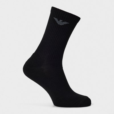 чорапи,emporio,armani,men,s,crew,socks,black,mc061