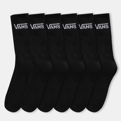 чорапи,vans,men,s,pack,crew,socks,black