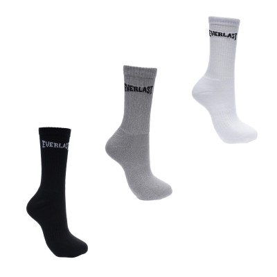 мъжки,чорапи,мъжки,чорапи,everlast,3,pack,crew,socks,mens,blk,gry,whi