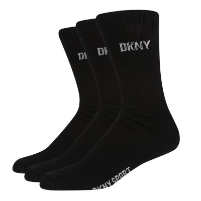чорапи,мъжки,чорапи,dkny,ribbed,3,pack,socks,black