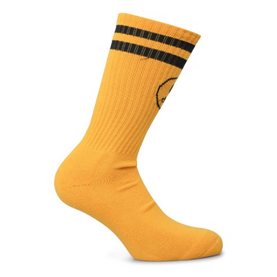 чорапи,дамски,чорапи,drew,house,mascot,stripe,crew,socks,black,gold,ylw
