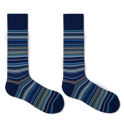 мъжки,чорапи,мъжки,чорапи,paul,smith,paul,smith,multi,stripe,socks,mens,navy,47