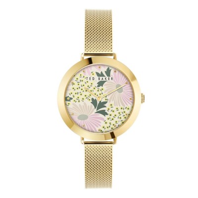 часовник,часовници,ted,baker,ted,baker,ammy,floral,watch,multicolour,and,gold