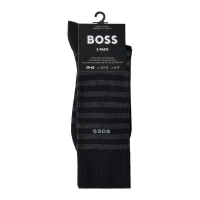 чорапи,чорапи,на,разпродажба,всички,чорапи,мъжки,чорапи,boss,men's,stripe,crew,socks,black,001