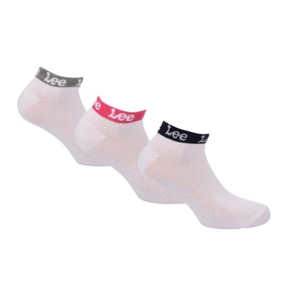чорапи,дамски,чорапи,lee,3,pack,of,trainer,liner,socks,white