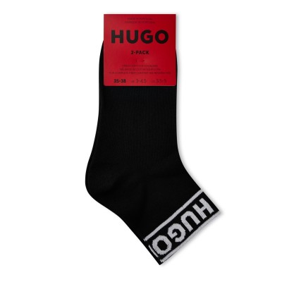 чорапи,чорапи,на,разпродажба,всички,чорапи,дамски,чорапи,hugo,2,pack,logo,ankle,socks,black,001
