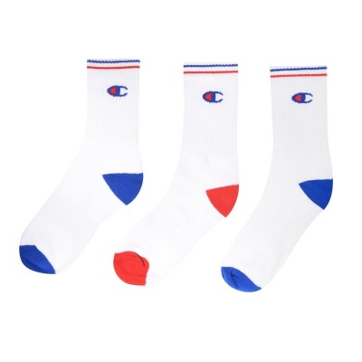 чорапи,дамски,чорапи,champion,3,pack,logo,crew,socks,blue,red,8lx