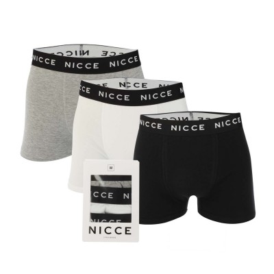 боксерки,мъжко,лятно,бельо,nicce,luzern,3,pack,boxer,shorts,black,grey,white