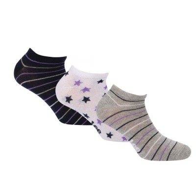 чорапи,дамски,чорапи,lee,3,pack,of,trainer,liner,socks,grey