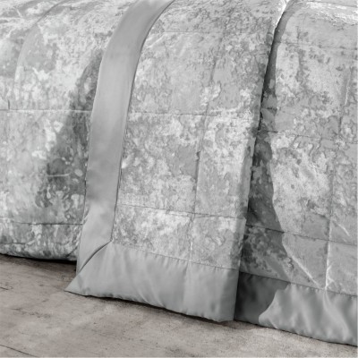 спално,бельо,и,комплекти,catherine,lansfield,velvet,quilted,bedspread,silver,grey