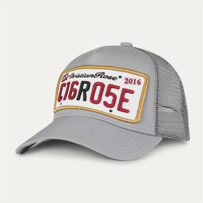 шапка,аксесоари,на,разпродажба,мъжки,шапки,и,ръкавици,christian,rose,private,plate,trucker,cap,stone,grey,gold