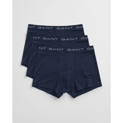 боксерки,мъжко,бельо,gant,3,pack,of,trunks,blue