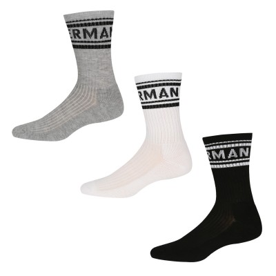 мъжки,чорапи,мъжки,чорапи,ben,sherman,sherman,3,pack,sport,socks,mens,white,blck,grey