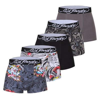 боксерки,аксесоари,на,разпродажба,мъжко,бельо,ed,hardy,men,s,5,pack,boxers,multi