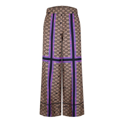 пижама,дамски,пижами,off,white,monogram,pyjama,pants,brown,black