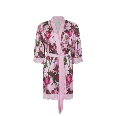 рокля,дамски,облекла,размер,ted,baker,women's,taylor,silk,dressing,gown,pink,digital