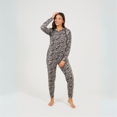 пижама,дамски,пижами,brave,soul,onesie,with,hood,snowtiger