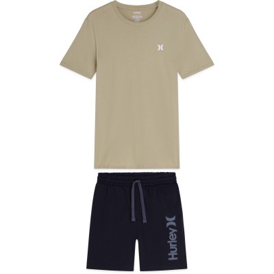 комплект,hurley,short,tee,set,sn62,black,combo