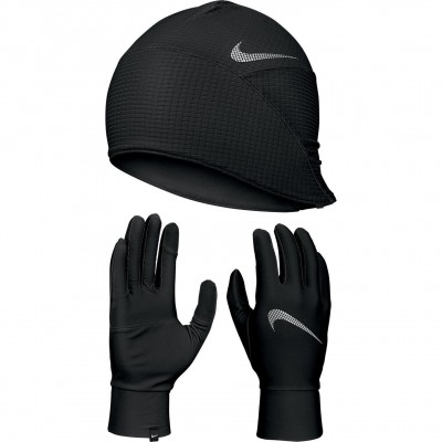 nike,essential,hat,glove,set,black,silver
