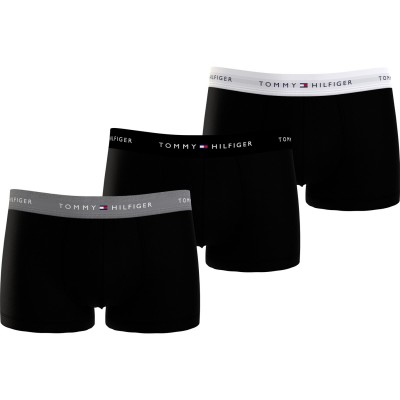 боксерки,мъжко,бельо,tommy,hilfiger,3,pack,signature,boxer,shorts3p,trunk,black,0uc